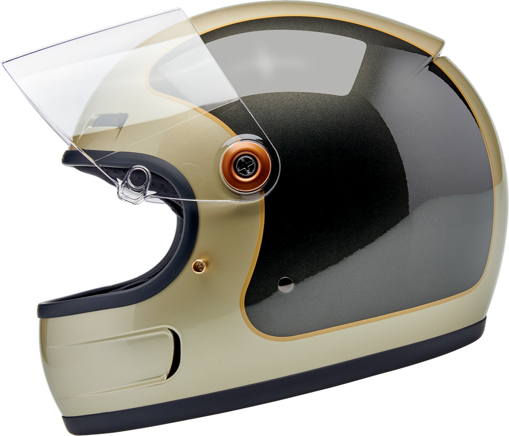 Biltwell Gringo Sv Gloss Metallic Champagne/charcoal Trakr Helmet