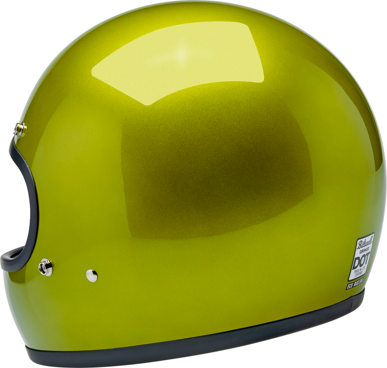 Biltwell Gringo Metallic Lime Helmet