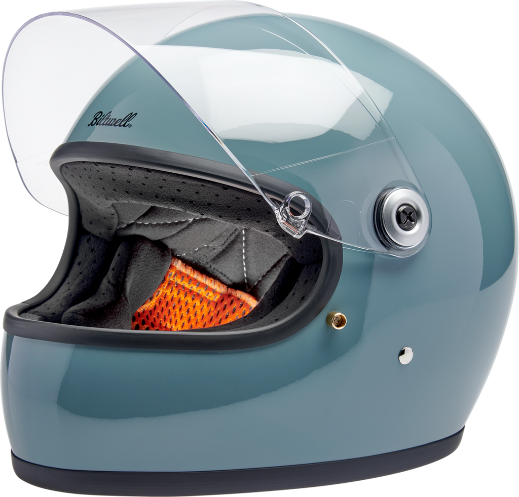 Biltwell Gringo S Gloss Agave Blue Helmet