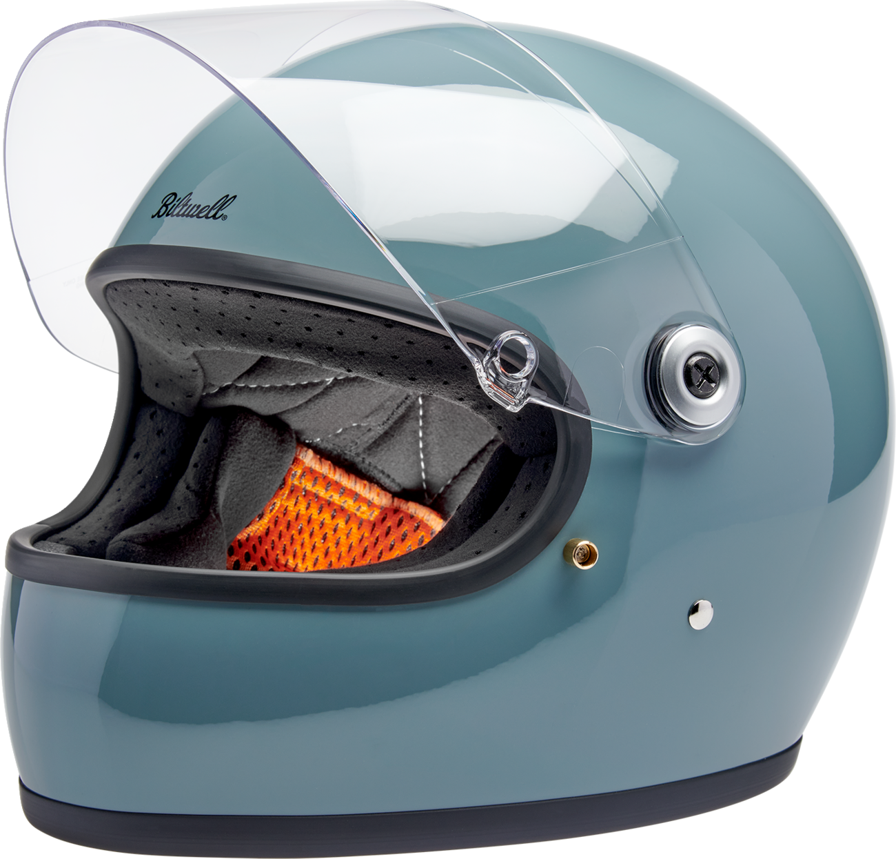 Biltwell Gringo S Gloss Agave Blue Helmet