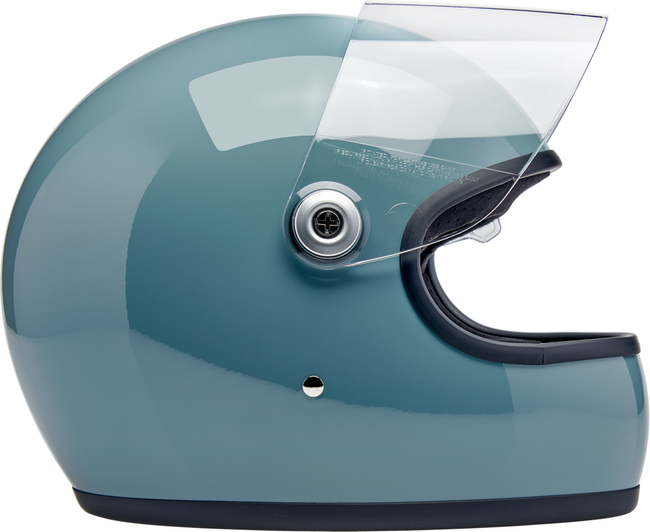 Biltwell Gringo S Gloss Agave Blue Helmet