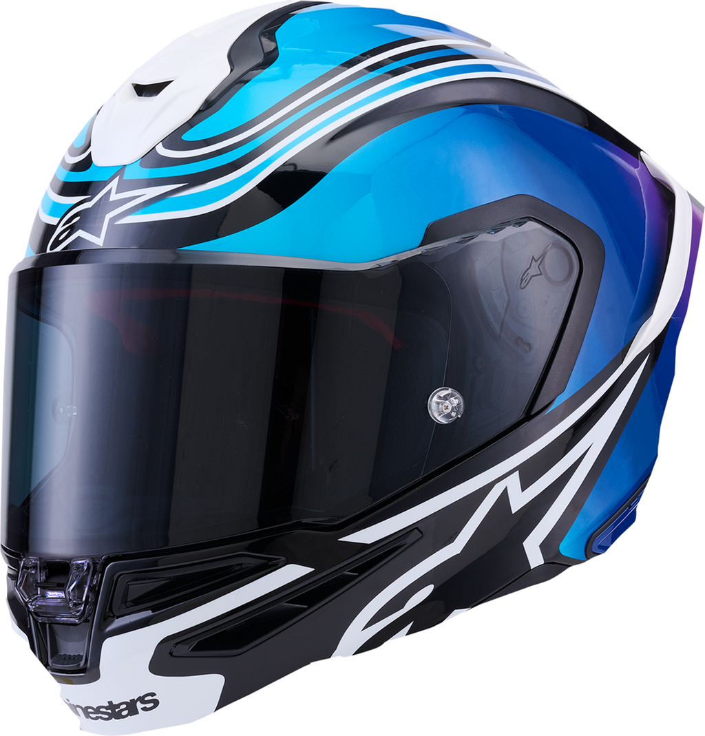 Supertech R7 Helmet - Zeal - 22.06 - Gloss Black/Blue/Pink Fluo/White - XS (1)