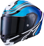 Supertech R7 Helmet - Zeal - 22.06 - Gloss Black/Blue/Pink Fluo/White - XS (1)