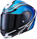 Supertech R7 Helmet - Zeal - 22.06 - Gloss Black/Blue/Pink Fluo/White - Medium (1)