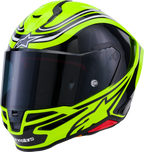 Supertech R7 Helmet - Zeal - 22.06 - Gloss Yellow Fluo/Black/White - Small (1)