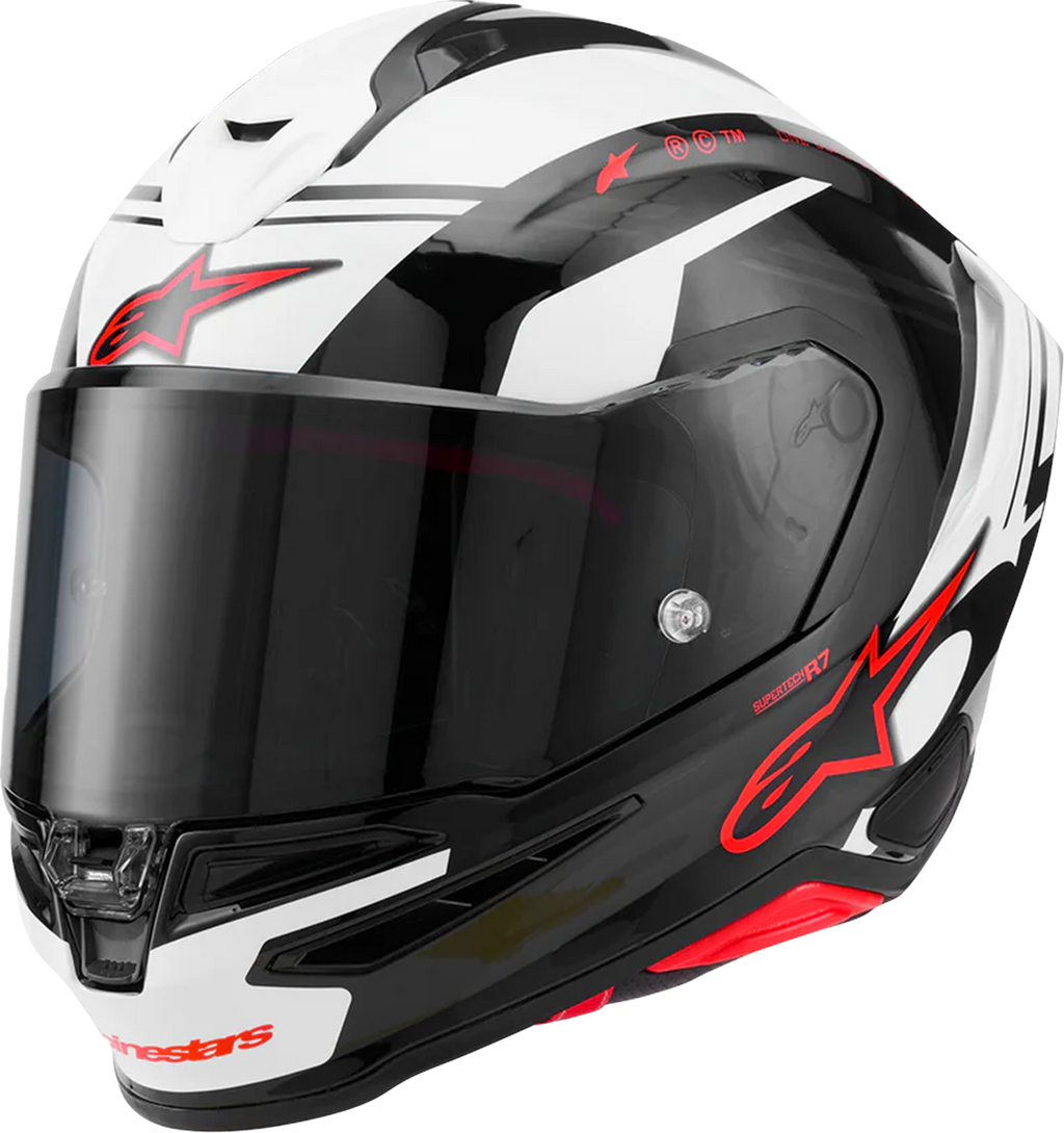 Supertech R7 Helmet - 22.06 - A-Core - Gloss Black/White/Red - XS (1)
