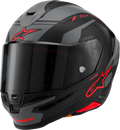 Supertech R7 Helmet - 22.06 - A-Core - Matte Black/Gray/Red - XS (1)