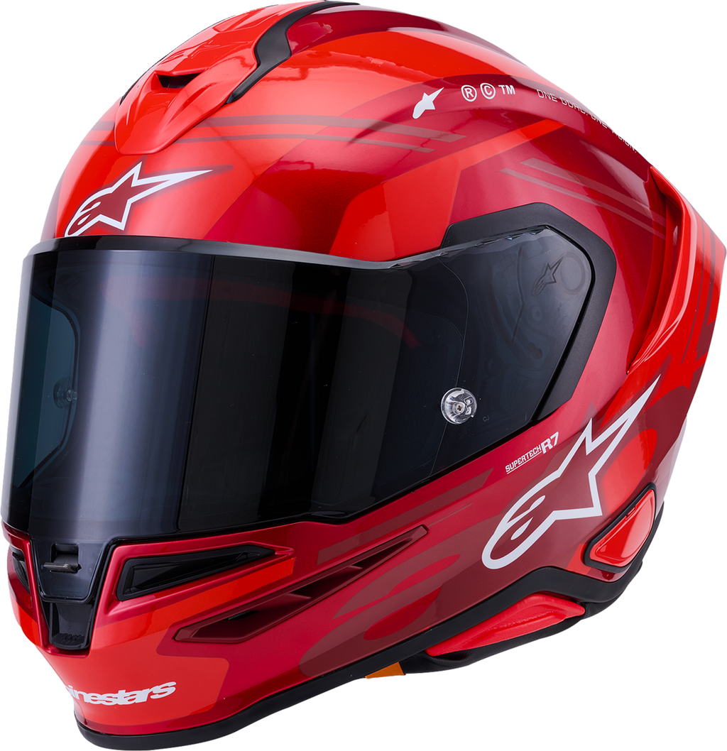 Supertech R7 Helmet - 22.06 - A-Core - Gloss Red/White - XS (1)