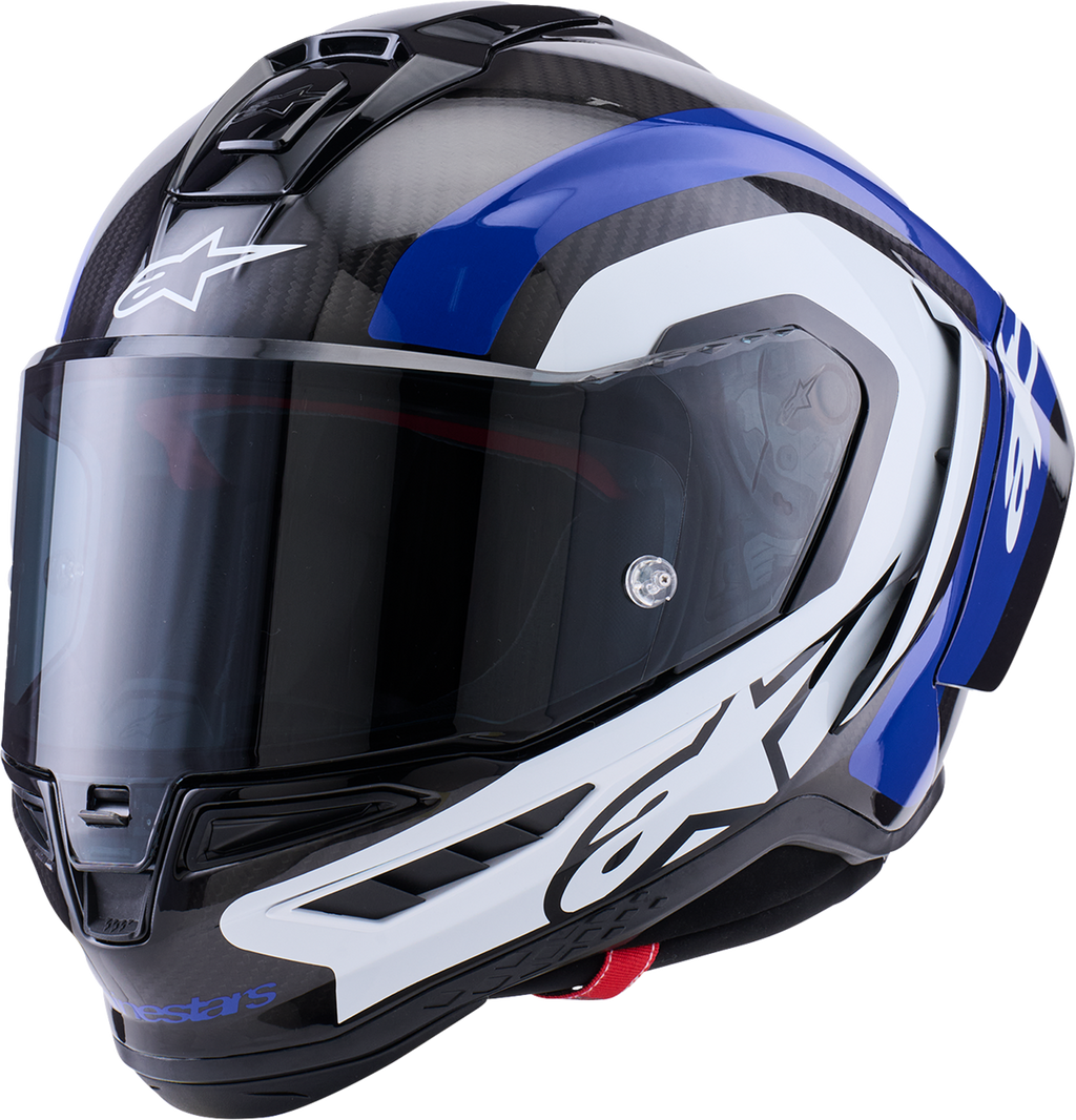 Alpinestars Supretech R10 Helmet - 22.06 - Arius - Gloss Black/White/Blue