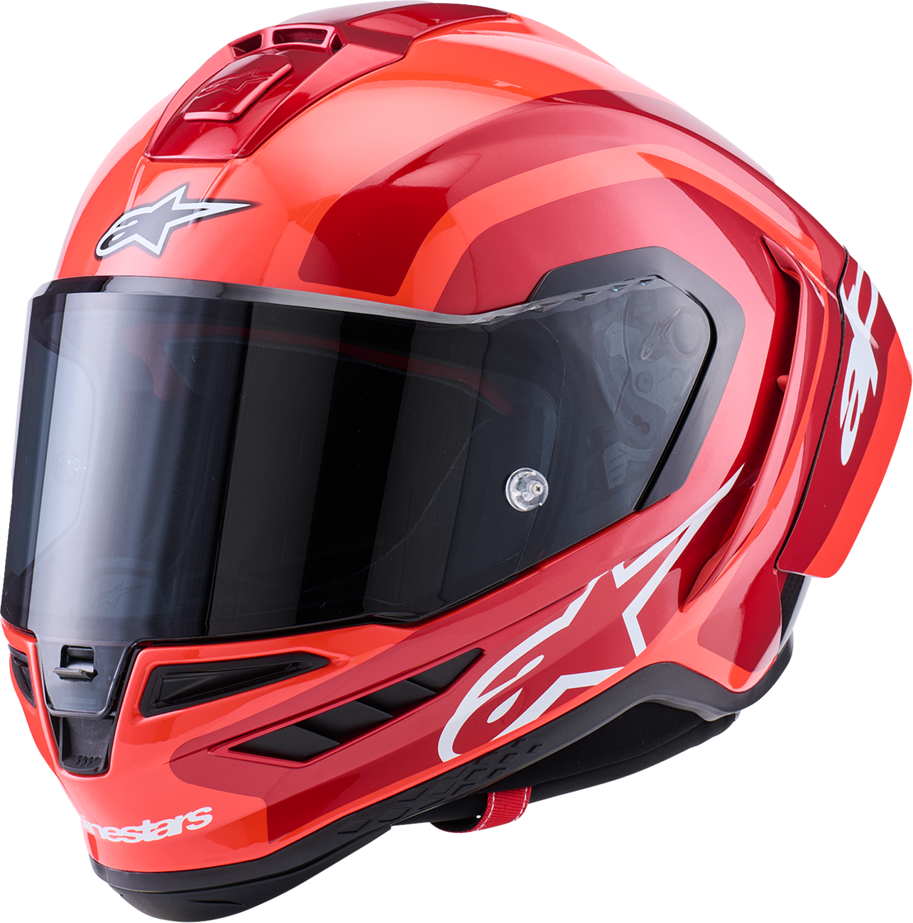 Alpinestars Supretech R10 Helmet - 22.06 - Arius - Gloss - Black/White/Double Red