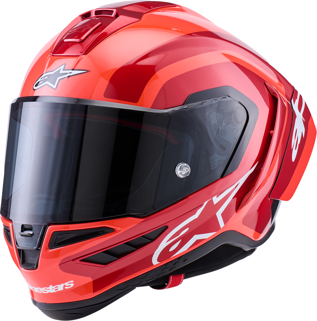 Supretech R10 Helmet - 22.06 - Arius - Gloss - Black/White/Double Red - Medium (1)