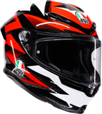 AGV K6 S Helmet - Braven - Black/Red/White