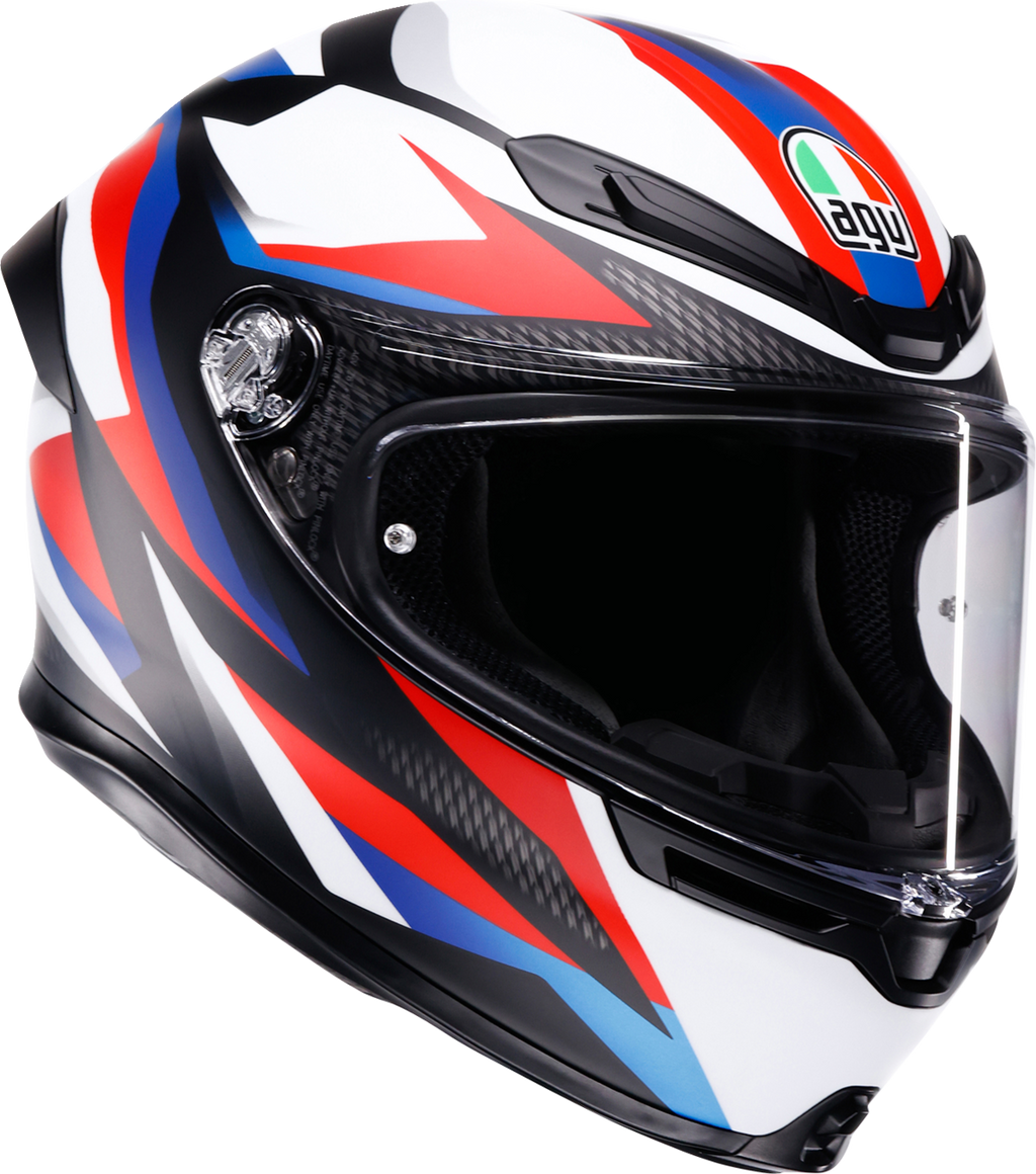 K6 S Helmet - Timewarp - Matte Black/Red/Blue - XL (1)