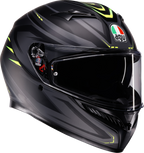 AGV K3 Helmet - Syth - Matte Black/Yellow Fluo