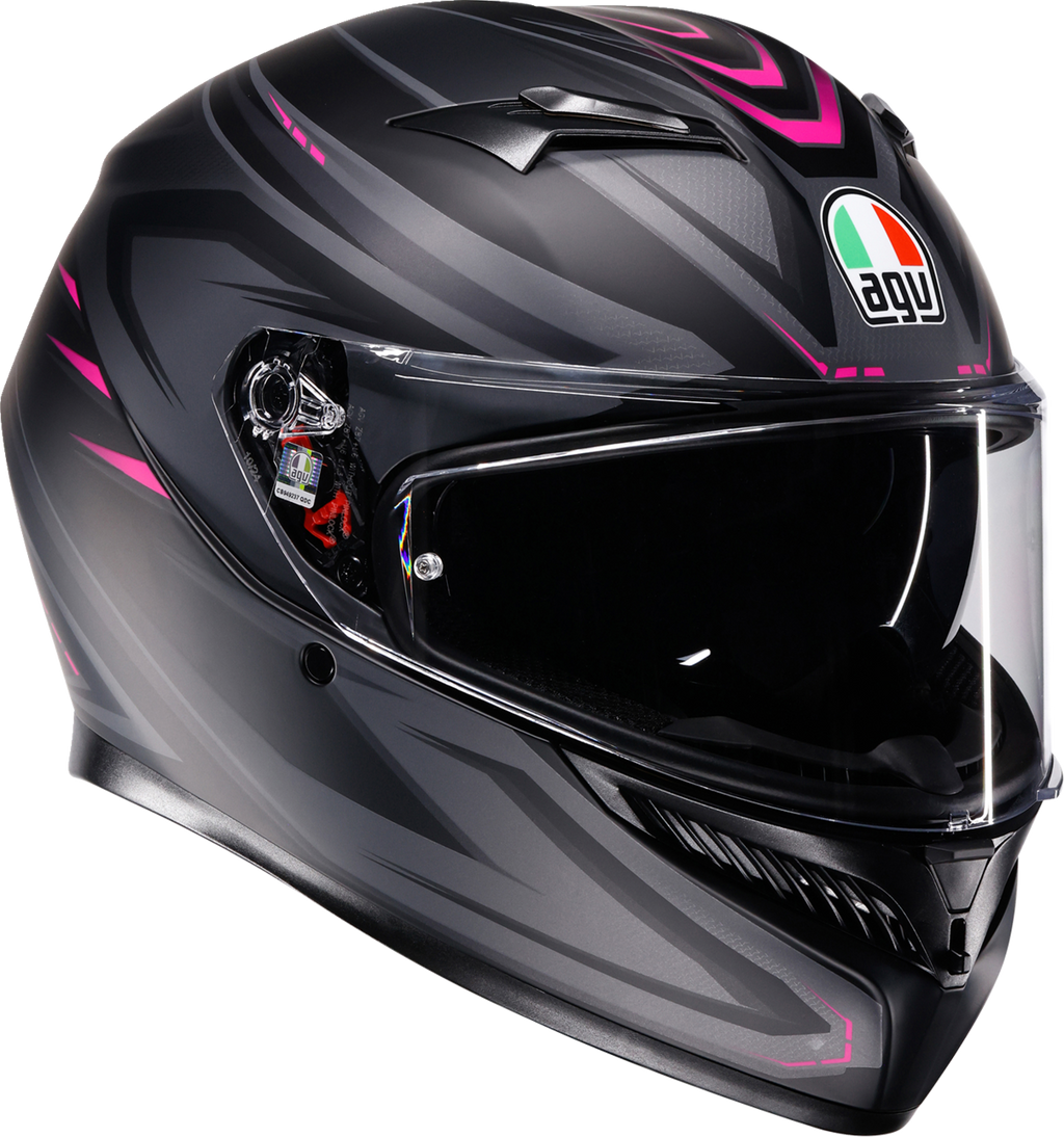 K3 Helmet - Syth - Matte Black/Pink - XS (1)