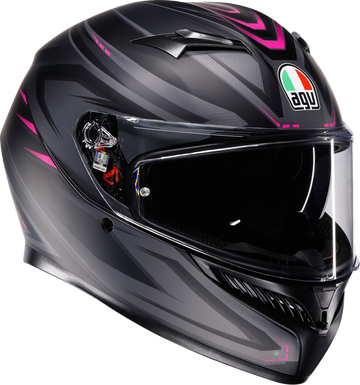 K3 Helmet - Syth - Matte Black/Pink - XS (1)