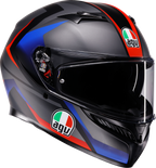 AGV K3 Helmet - Striga - Matte Black/Blue/Red