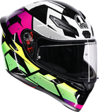 AGV K1 S Helmet - Punkpulse - Black/Purple/Lime
