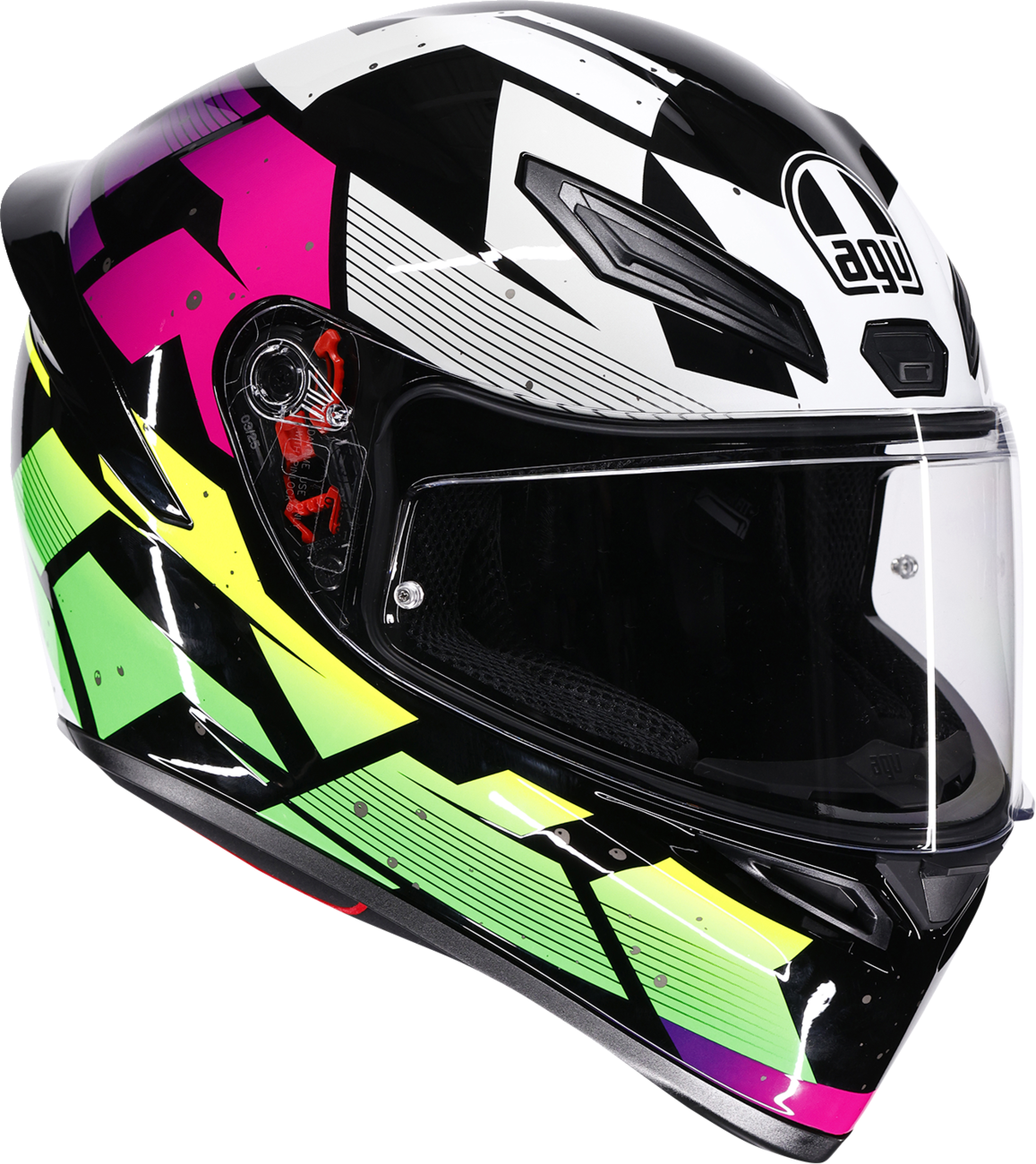 AGV K1 S Helmet - Punkpulse - Black/Purple/Lime