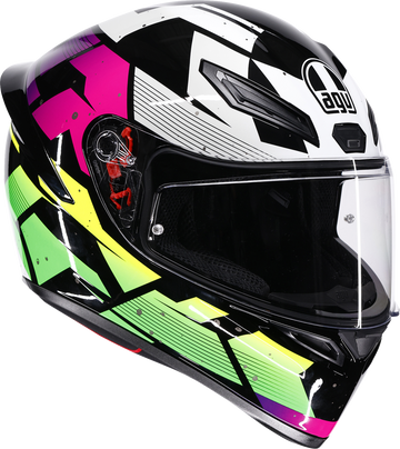 K1 S Helmet - Punkpulse - Black/Purple/Lime - Medium (1)