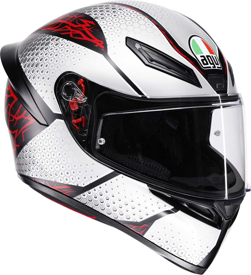 AGV K1 S Helmet - Speedarmor - Matte Black/Gray/Red