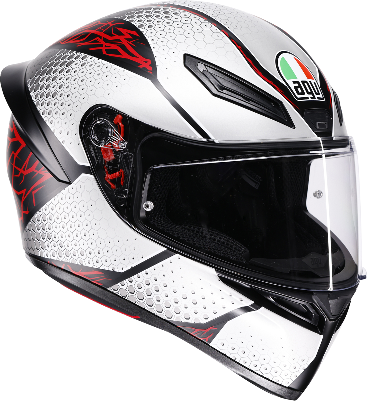 AGV K1 S Helmet - Speedarmor - Matte Black/Gray/Red