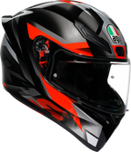 AGV K1 S Helmet - Fastlap - Black/Gray/Red