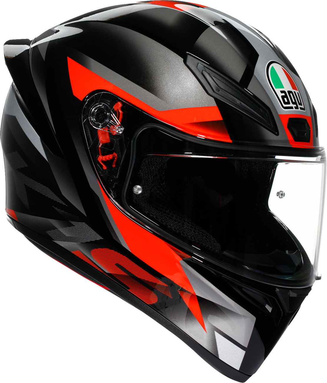 AGV K1 S Helmet - Fastlap - Black/Gray/Red - Medium