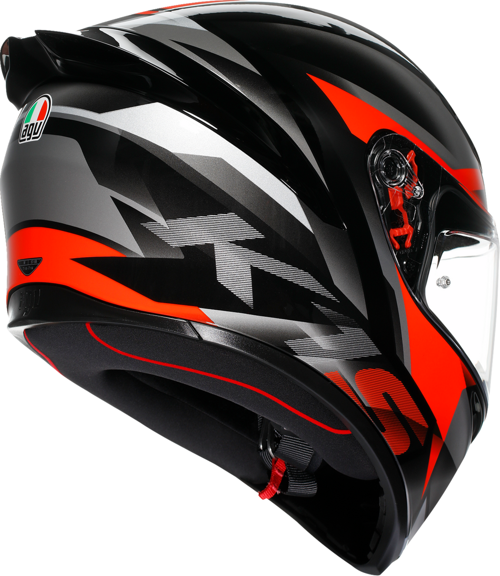 AGV K1 S Helmet - Fastlap - Black/Gray/Red - Medium