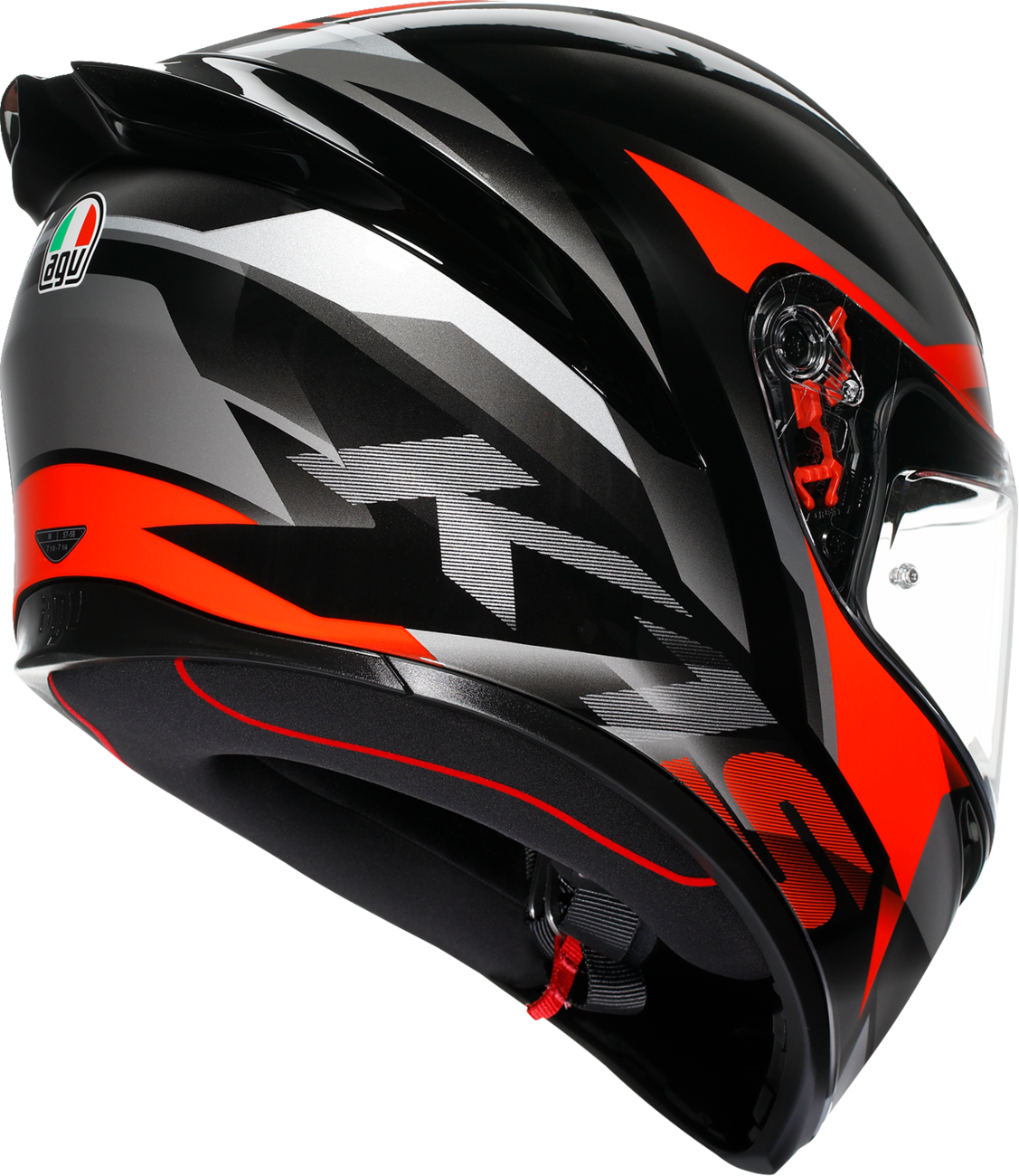AGV K1 S Helmet - Fastlap - Black/Gray/Red - Medium