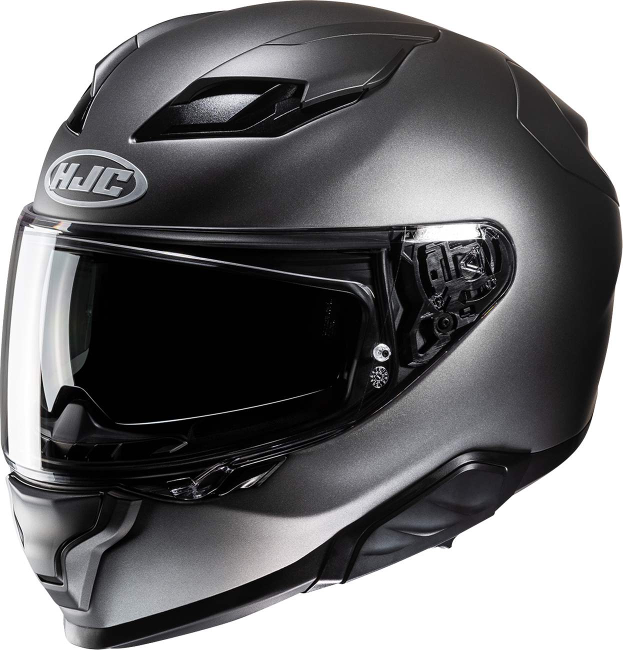 HJC F71 Helmet - Solid - Semi-Flat Black Titanium