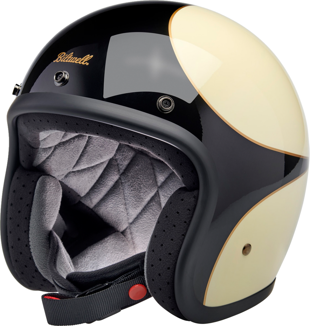 Biltwell Bonanza Helmet - White/Black