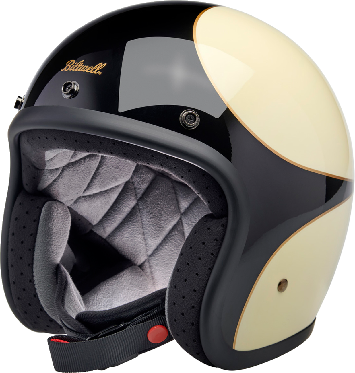 Biltwell Bonanza Helmet - White/Black