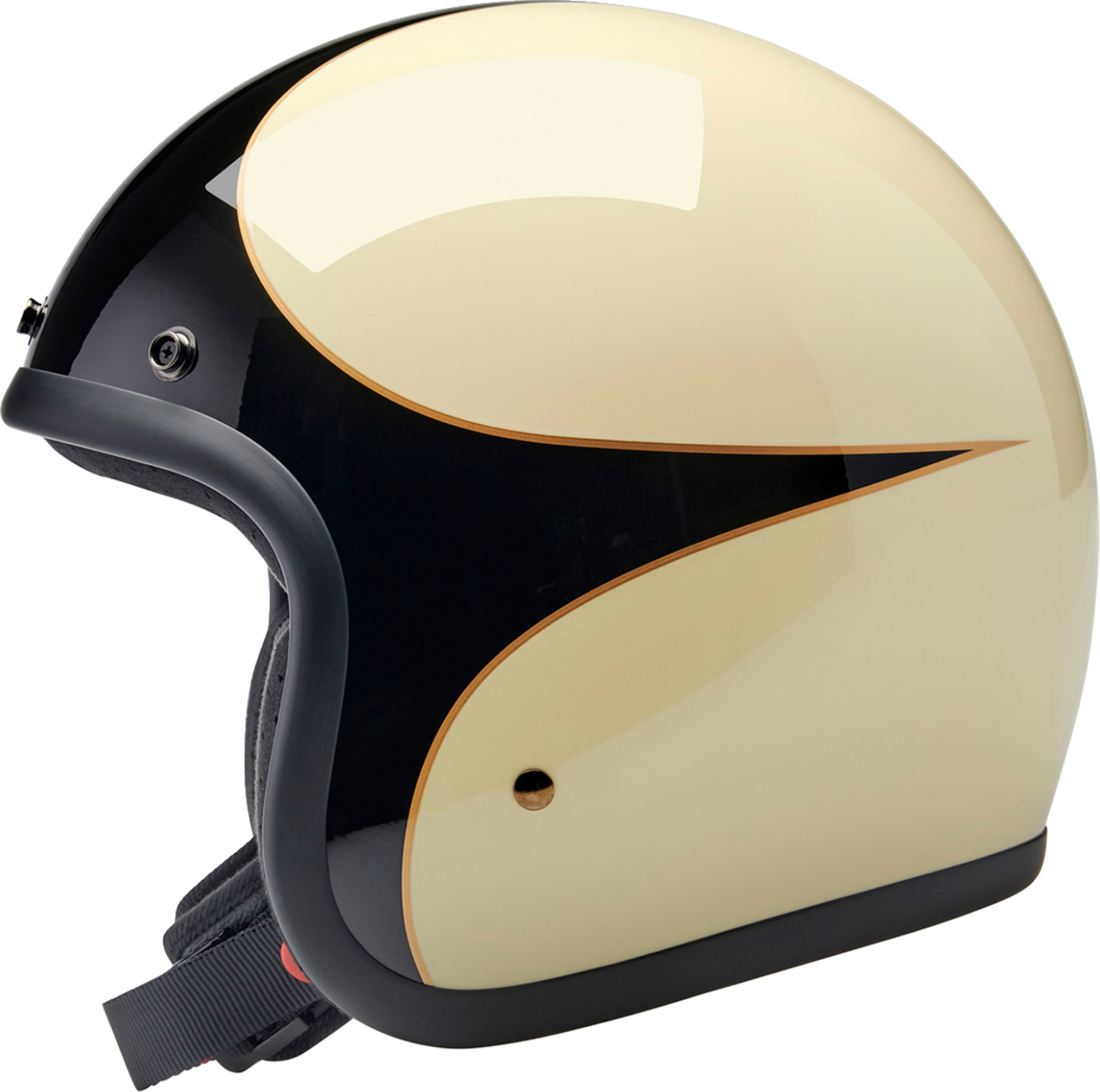 Biltwell Bonanza Helmet - White/Black