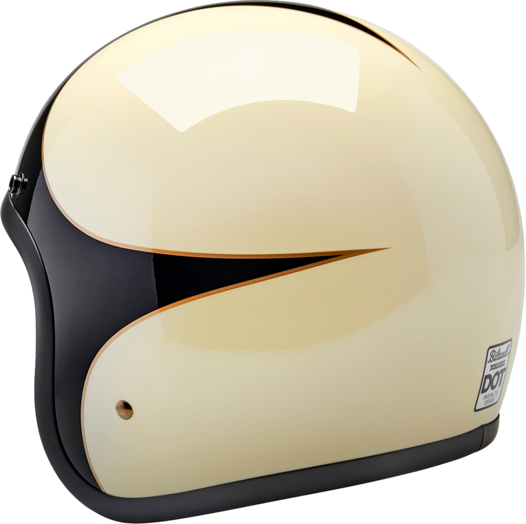 Biltwell Bonanza Helmet - White/Black