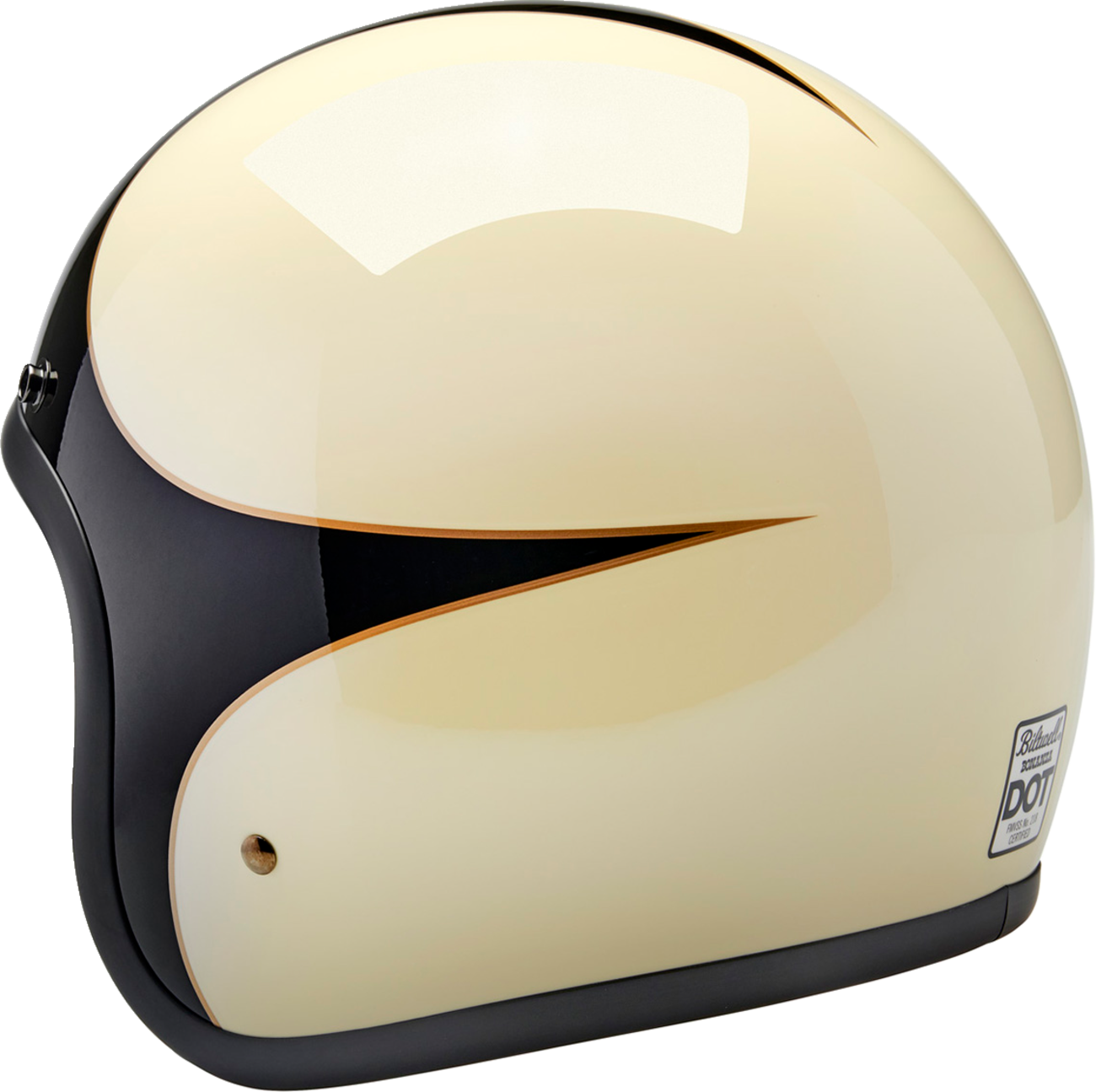 Biltwell Bonanza Helmet - White/Black