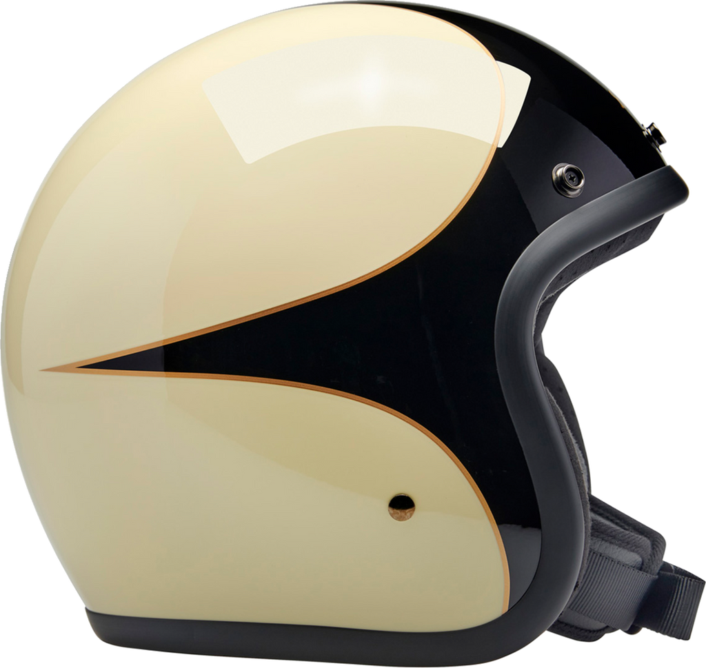 Biltwell Bonanza Helmet - White/Black
