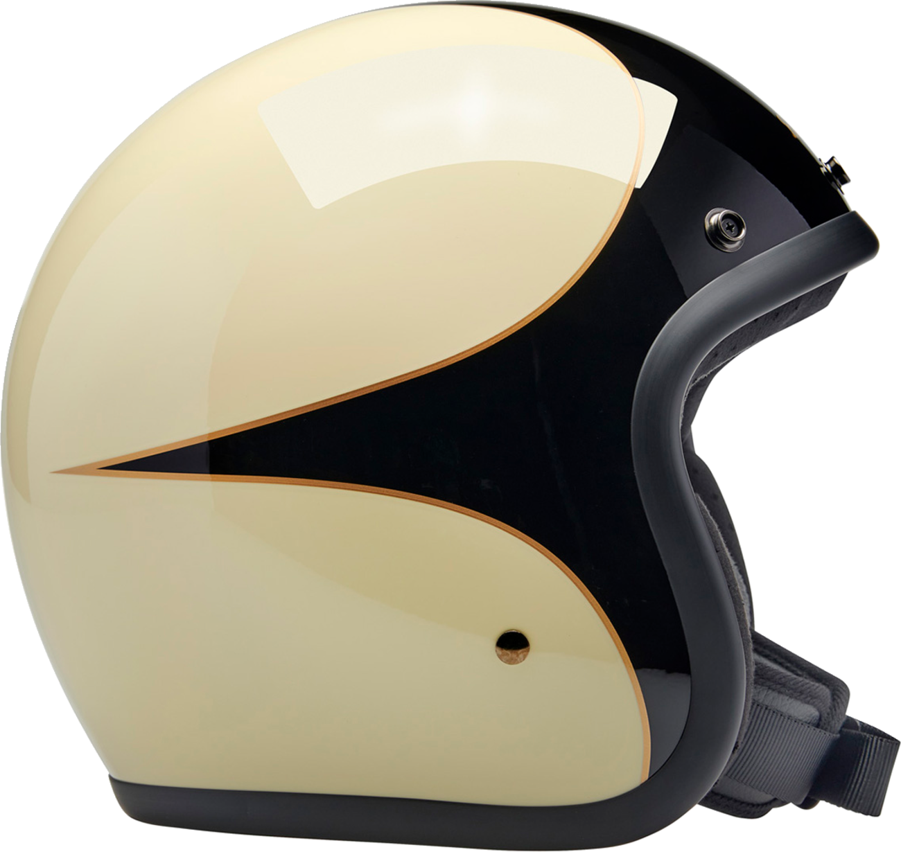Biltwell Bonanza Helmet - White/Black