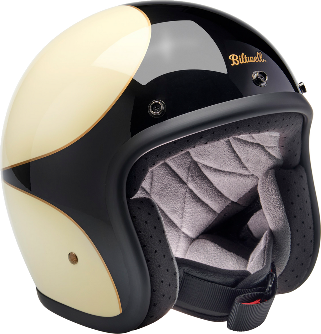 Biltwell Bonanza Helmet - White/Black
