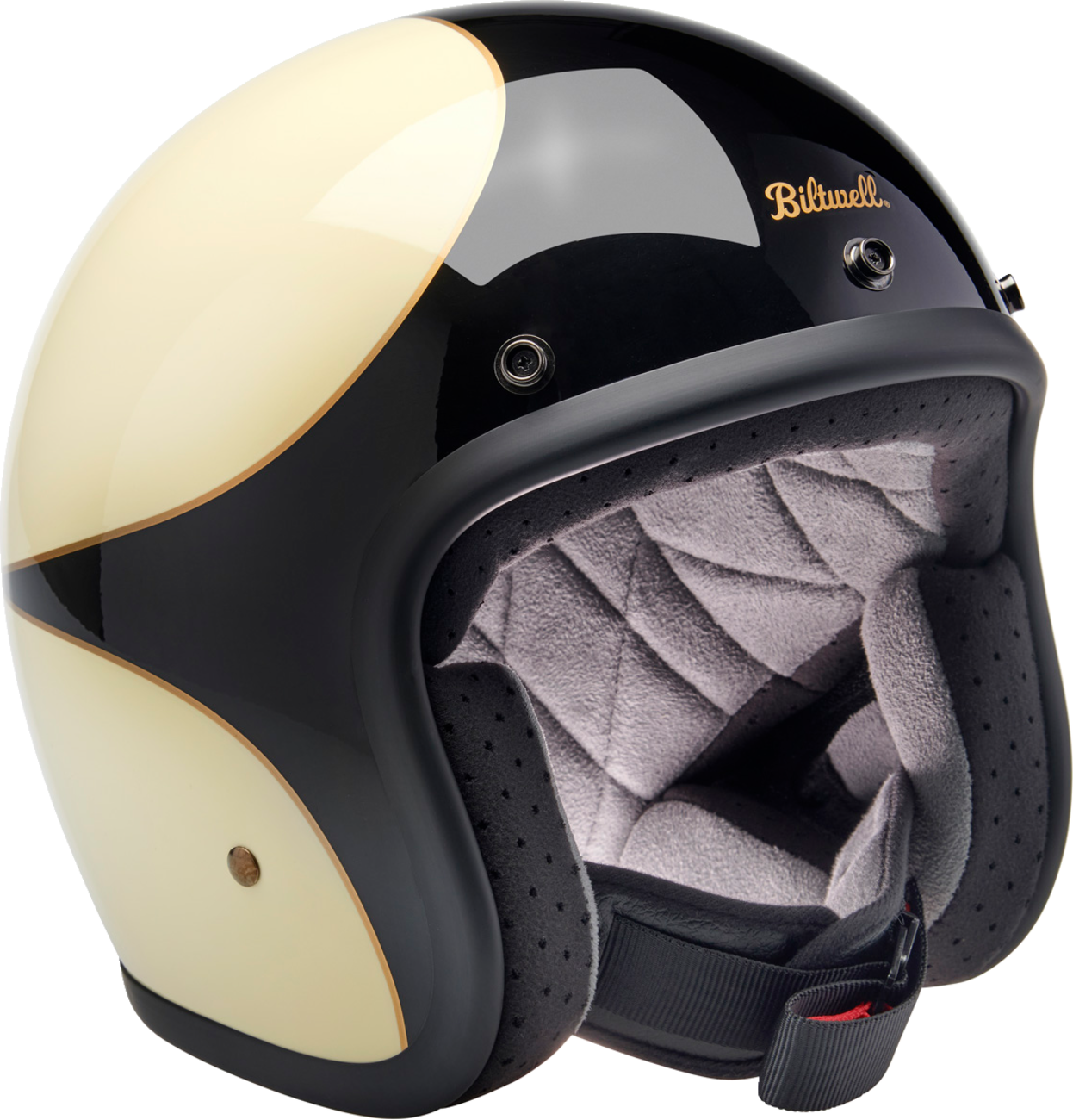 Biltwell Bonanza Helmet - White/Black