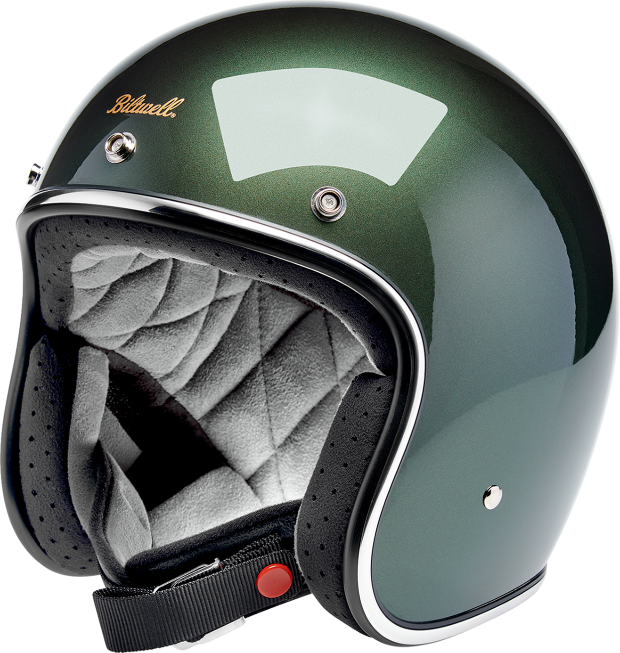 Biltwell Bonanza Metallic Sierra Green Helmet