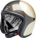 Biltwell Bonanza Metallic Charcoal/champagne Scallop Helmet