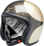 Biltwell Bonanza Metallic Charcoal/champagne Scallop Helmet