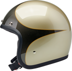 Biltwell Bonanza Metallic Charcoal/champagne Scallop Helmet