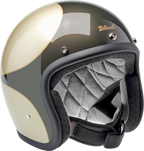 Biltwell Bonanza Metallic Charcoal/champagne Scallop Helmet