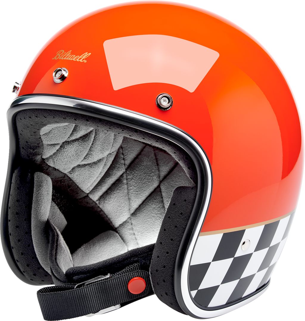 Biltwell Bonanza Competition Orange Helmet