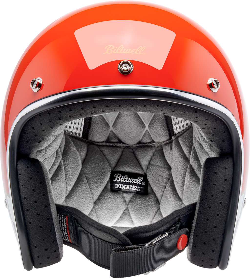 Biltwell Bonanza Competition Orange Helmet