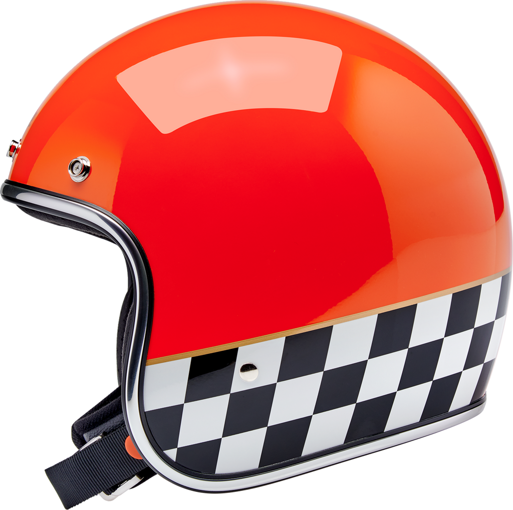 Biltwell Bonanza Competition Orange Helmet