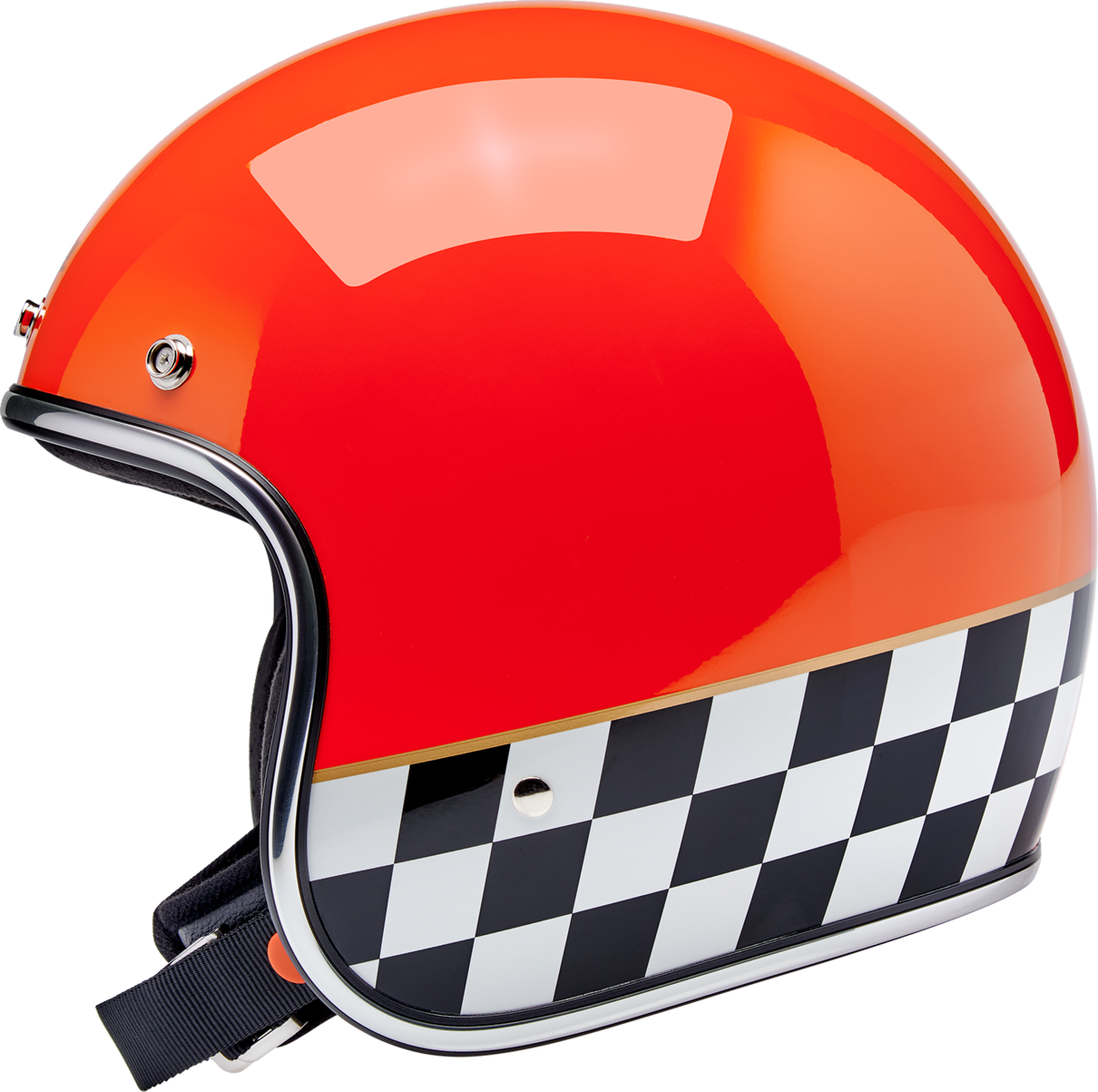 Biltwell Bonanza Competition Orange Helmet