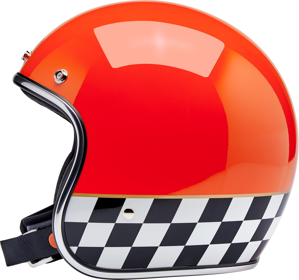 Biltwell Bonanza Competition Orange Helmet